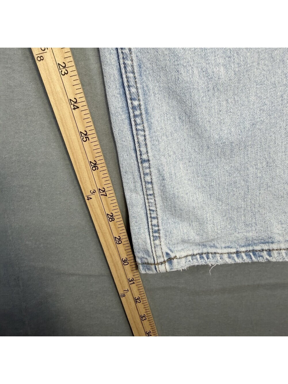 Abercrombie & Fitch 90s Slim Straight Ultra High Rise Curve Love Jeans 27/4 Blue - Picture 7 of 7